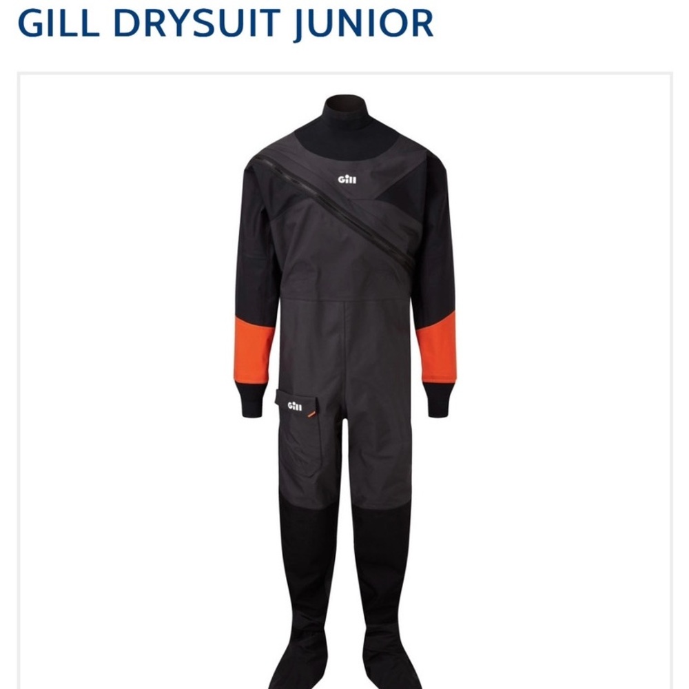Gently worn Kids Size SMALL Gill Jr Drysuit.